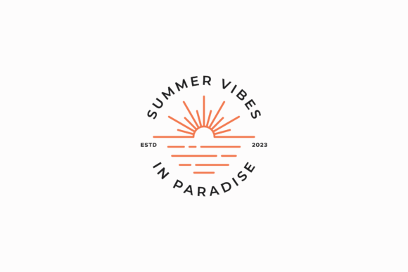 Download Summer Sunshine Beach Paradise Logo - Premium Bundle