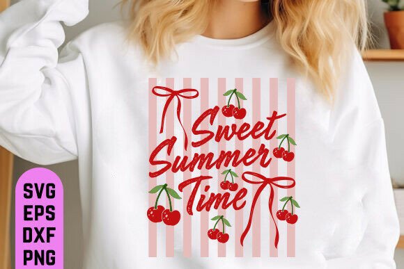 Download Striped Sweet Summer Time SVG PNG - Summer time svg Collection