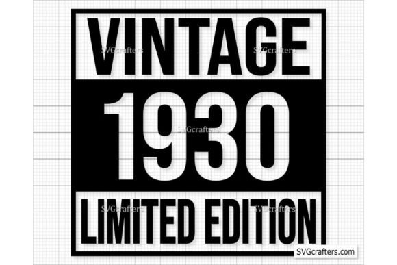 Download Vintage 1930 Png Svg ,92nd Birthday Svg - 1930 Collection