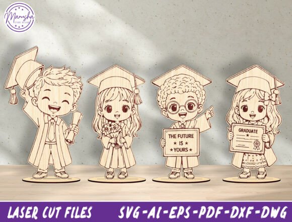 Download Graduation Kids Laser Cut SVG Bundle - Premium Resources